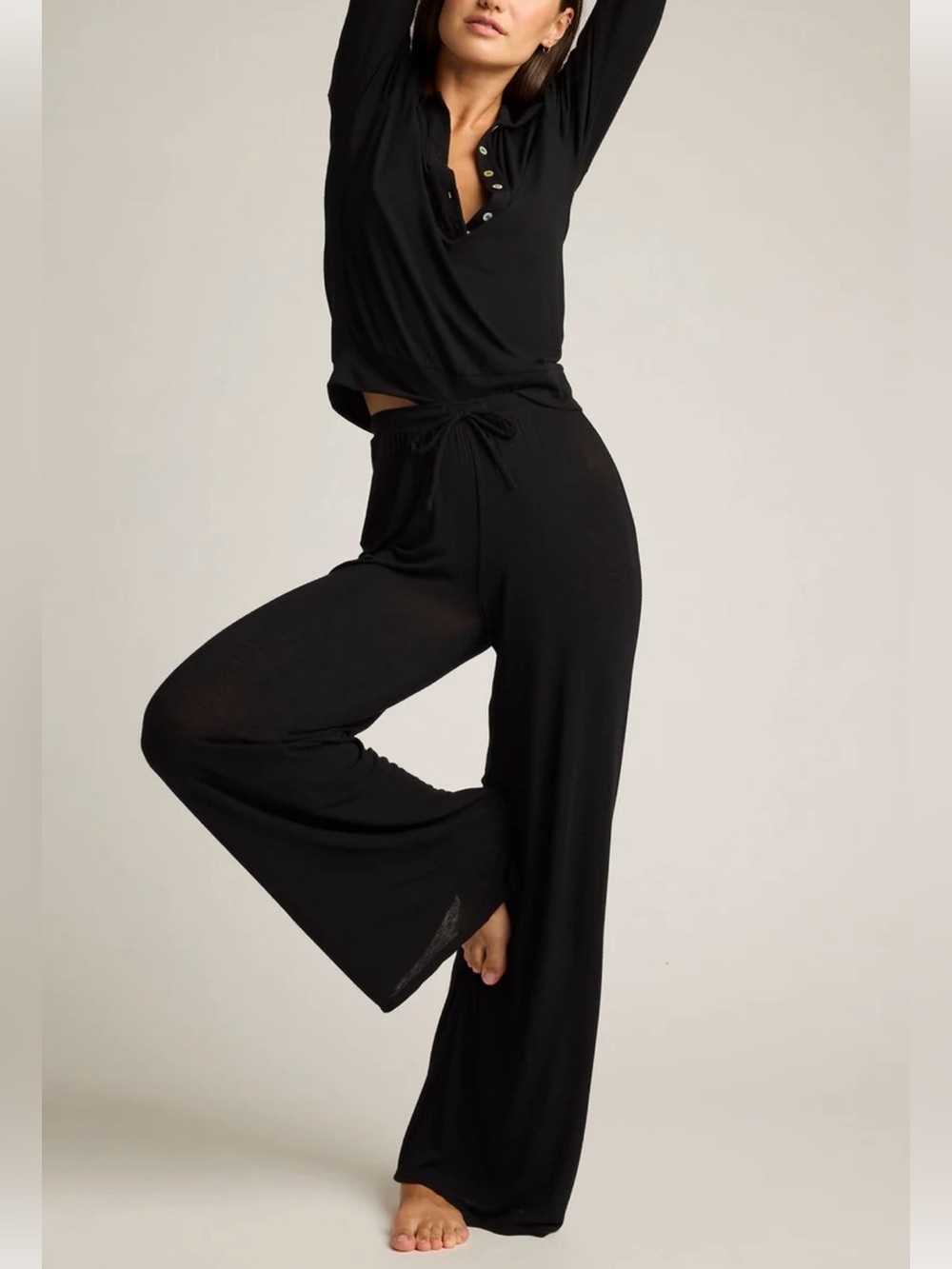 Negative Underwear Fino Cashmere Track Pant Black Size Small